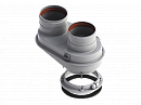 Адаптер моноблочный Ø60/100-Ø80/80 универсальный (BOSCH, BUDERUS, PROTERM)  по цене 1700 руб.
